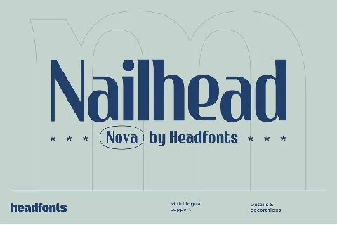 Nailhead font