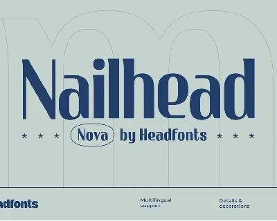 Nailhead font