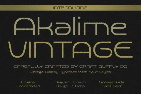 Akalime Vintage font