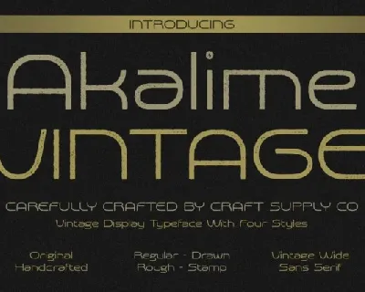 Akalime Vintage font