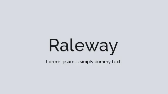 Raleway Family font