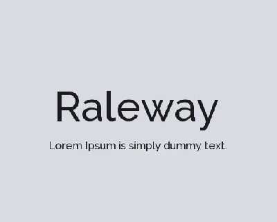 Raleway Family font