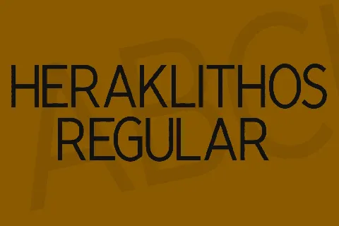 Heraklithos font