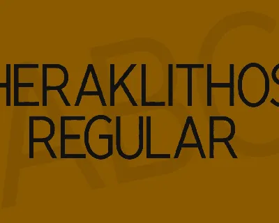 Heraklithos font