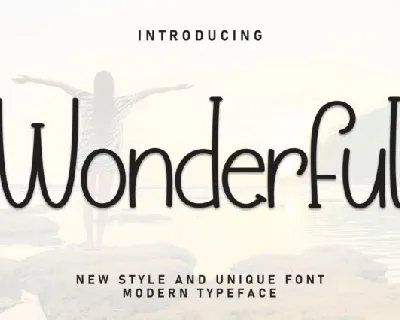 Wonderful Display font