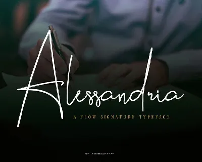 Alessandria Signature font