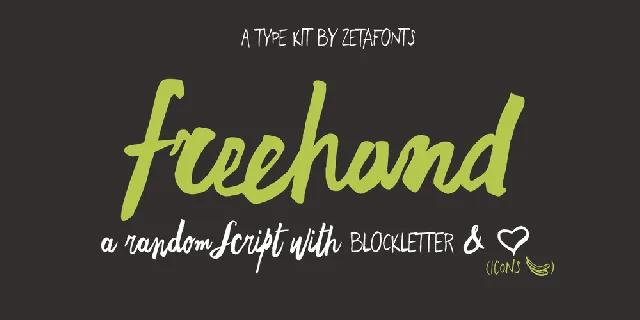 Freehand Blockletter font