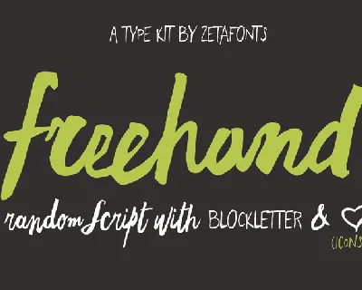 Freehand Blockletter font