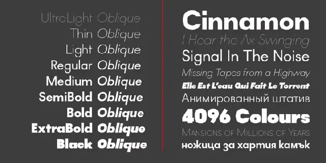 Lightbox 21 Family font