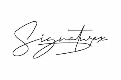 Signaturex Signature font