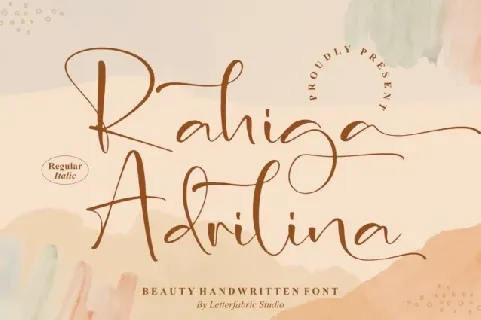 Rahiga Adrilina font