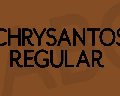 Chrysantos font