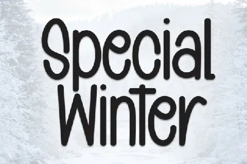 Special Winter Script font