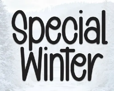 Special Winter Script font