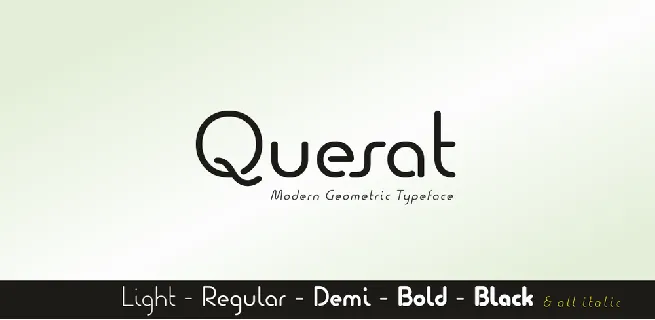 Quesat font