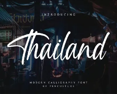 Thailand font