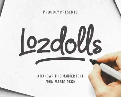 Lozdolls Handwritten font