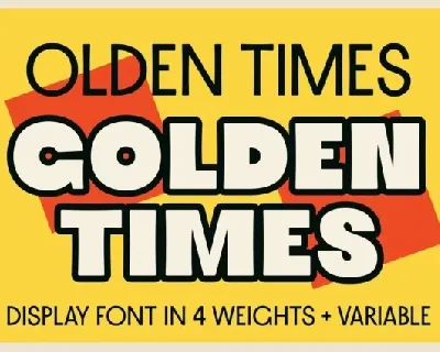 Olden Times Golden Times font