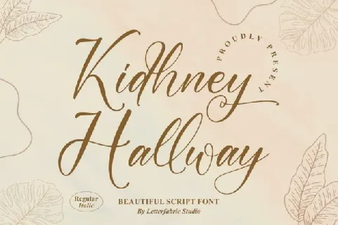 Kidhney Hallway Script font