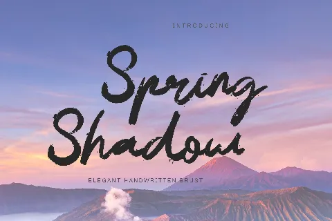 Spring Shadow font