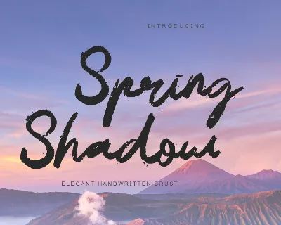 Spring Shadow font