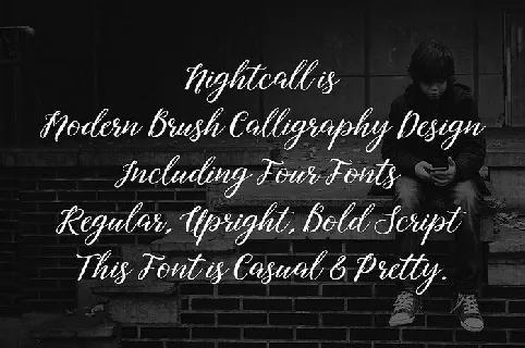 Nightcall Script font