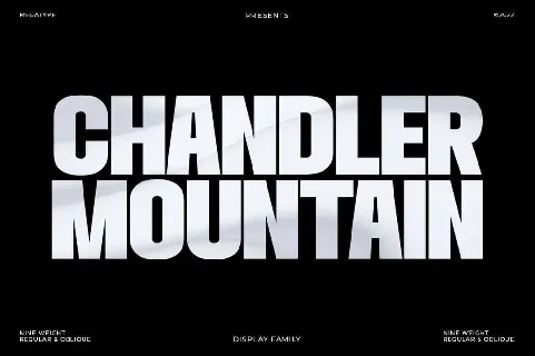 Chandler Mountain font