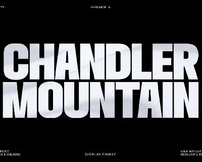 Chandler Mountain font