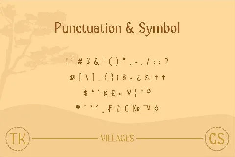 Villages font