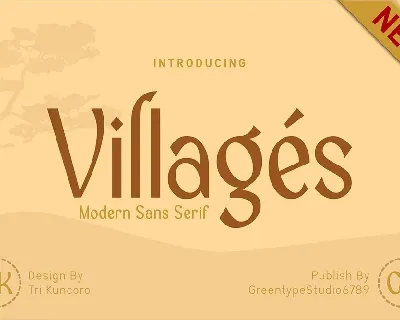 Villages font