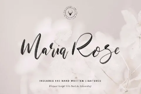Maria Rose SVG Script Free font