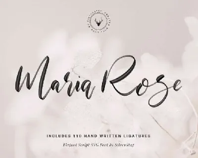Maria Rose SVG Script Free font