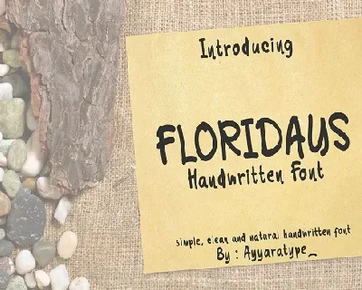 Floridays font