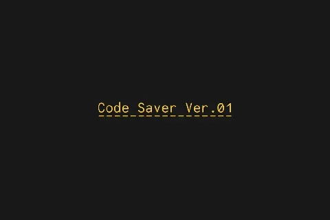 Code Saver Family font