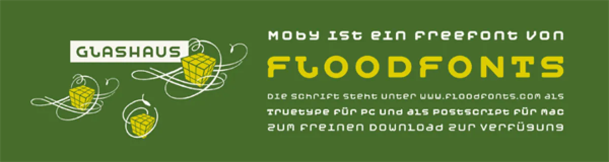 Typeface Moby font