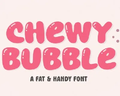 Chewy Bubblev font
