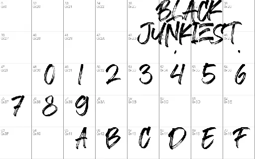 Black Junkiest font