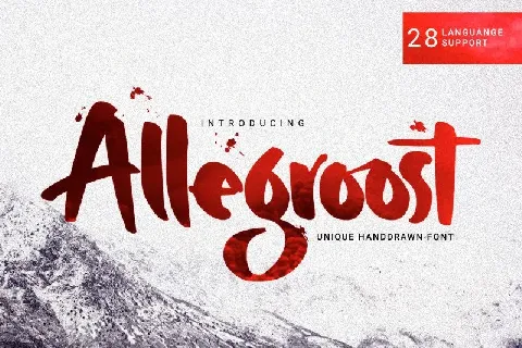 Allegroost Script font