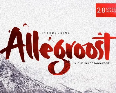 Allegroost Script font