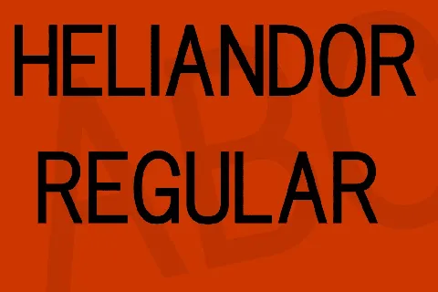 Heliandor font