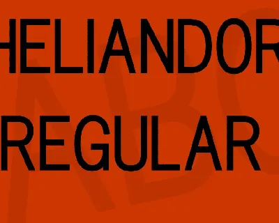 Heliandor font