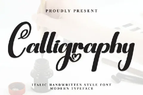 Calligraphy Script Typeface font