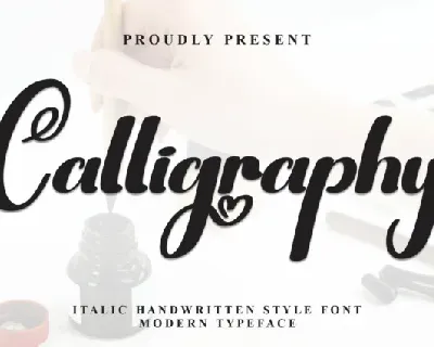 Calligraphy Script Typeface font