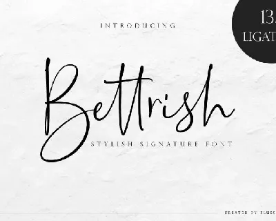 Bettrish Signature font