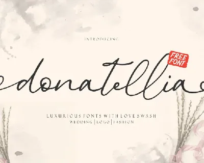 Donatellia Signature font