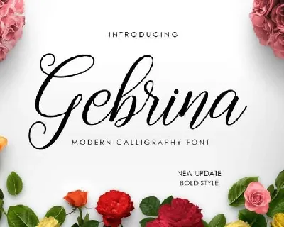 Gebrina Calligraphy Free font