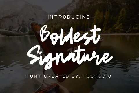 BoldestSignature font