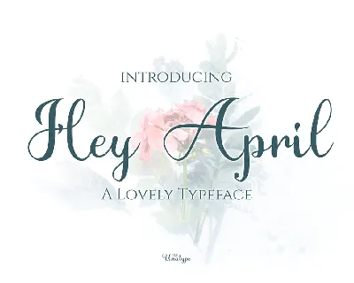 Hey April font