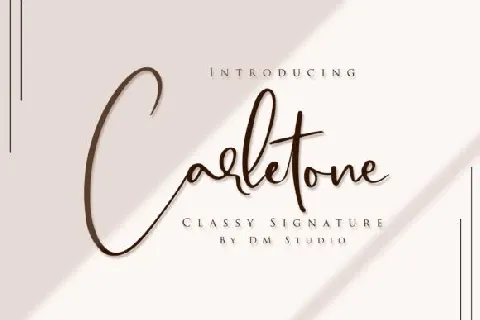 Carletone font