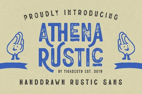 Athena Rustic font